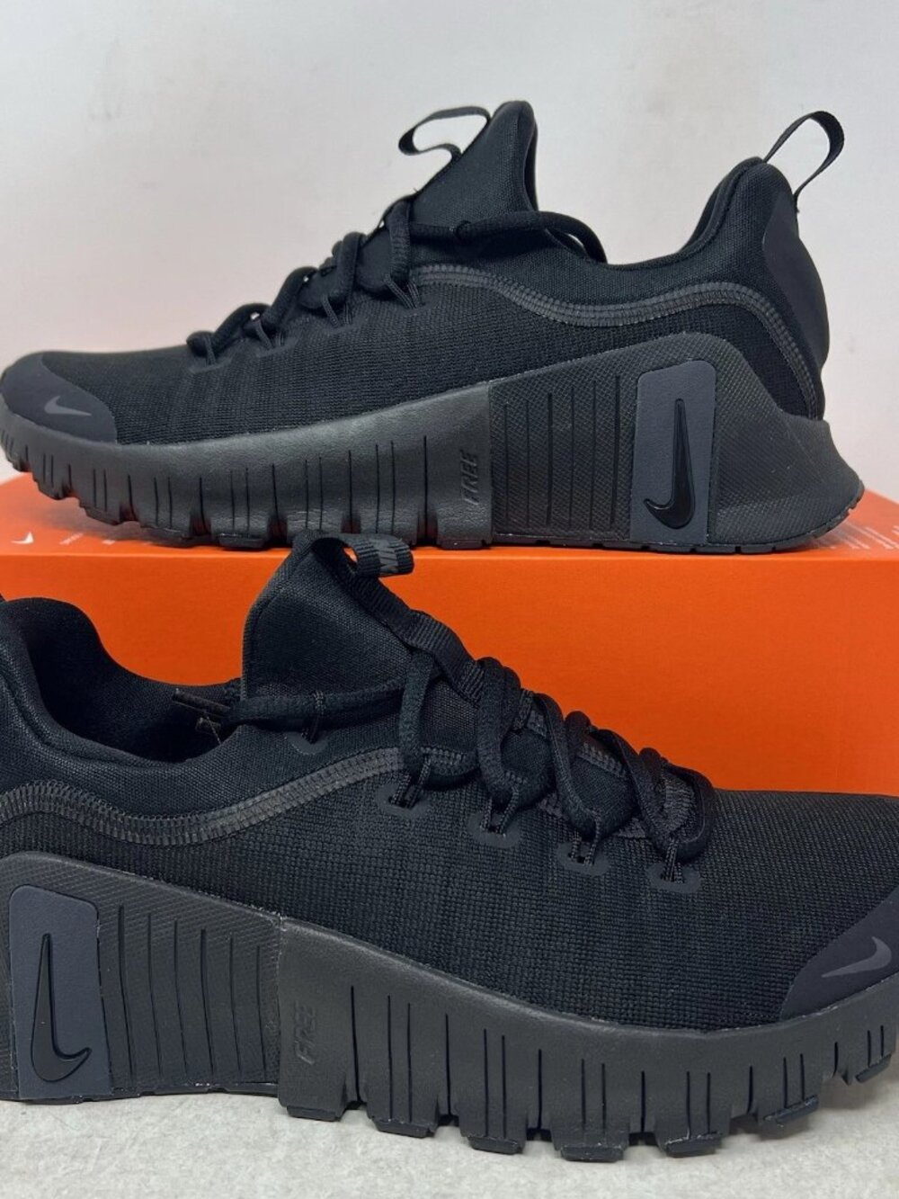 Women's Nike Free Metcon 6 Training Shoes - Black Anthracite FJ7126-003